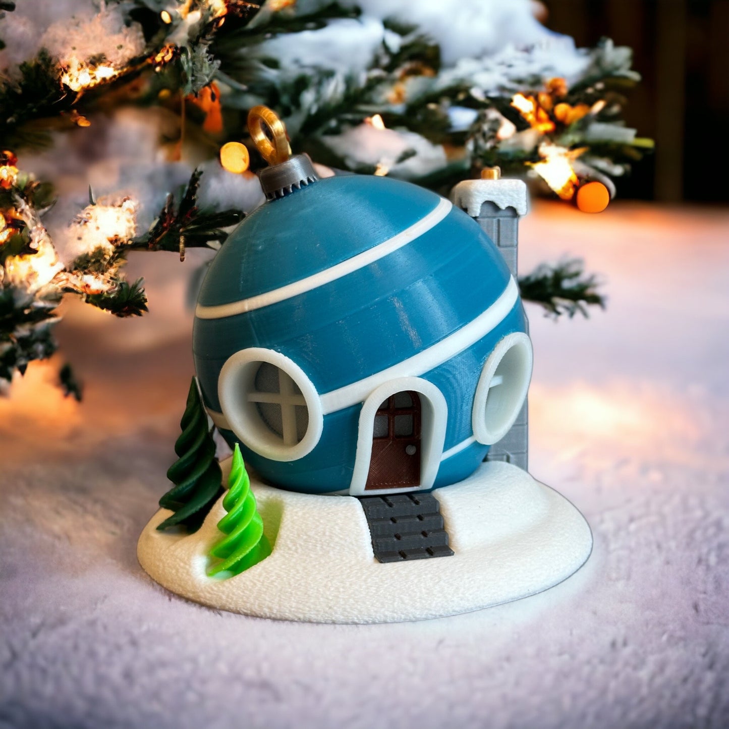 Fairy House - Christmas Ornament with Flameless Tea Light