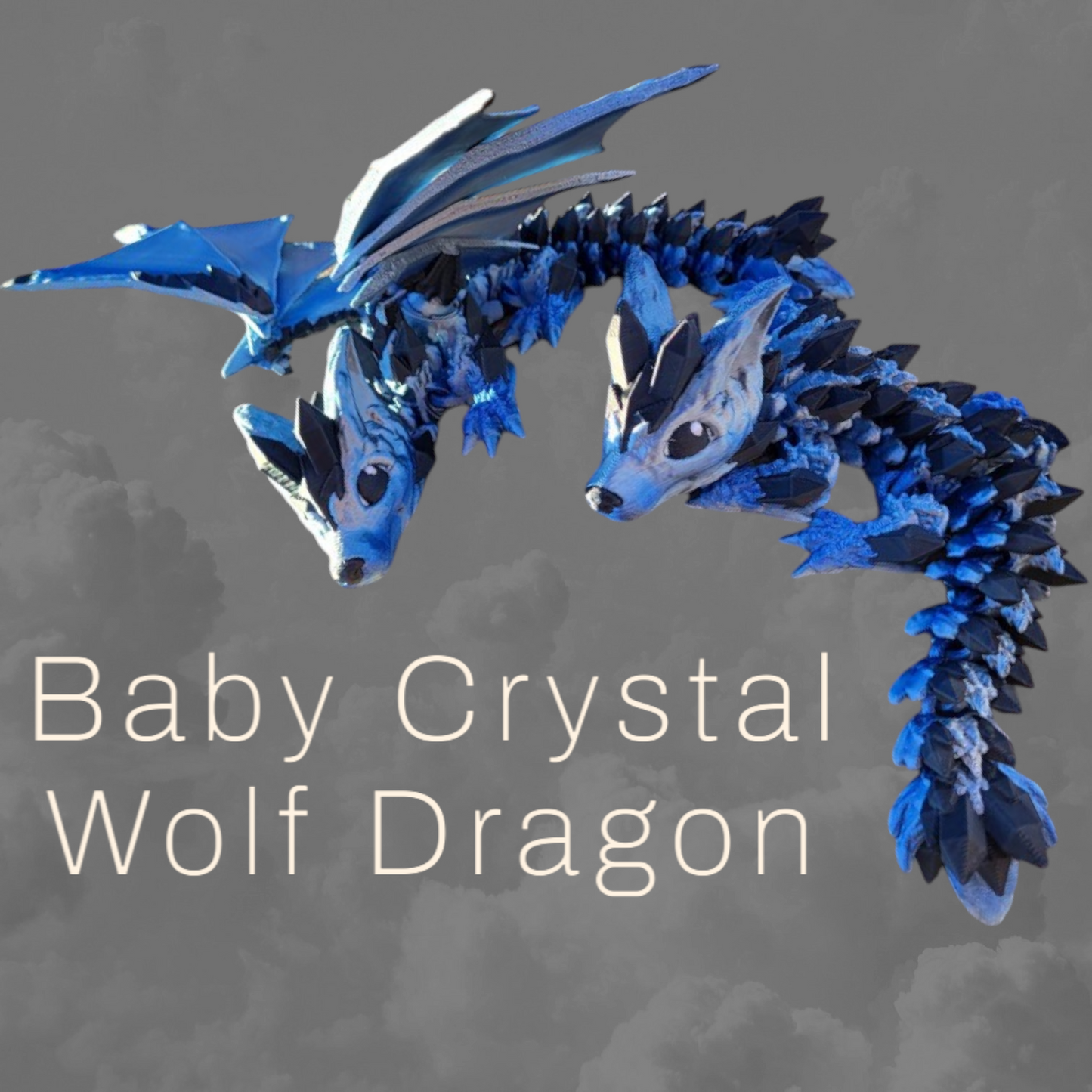 Baby Crystal Wolf Dragon