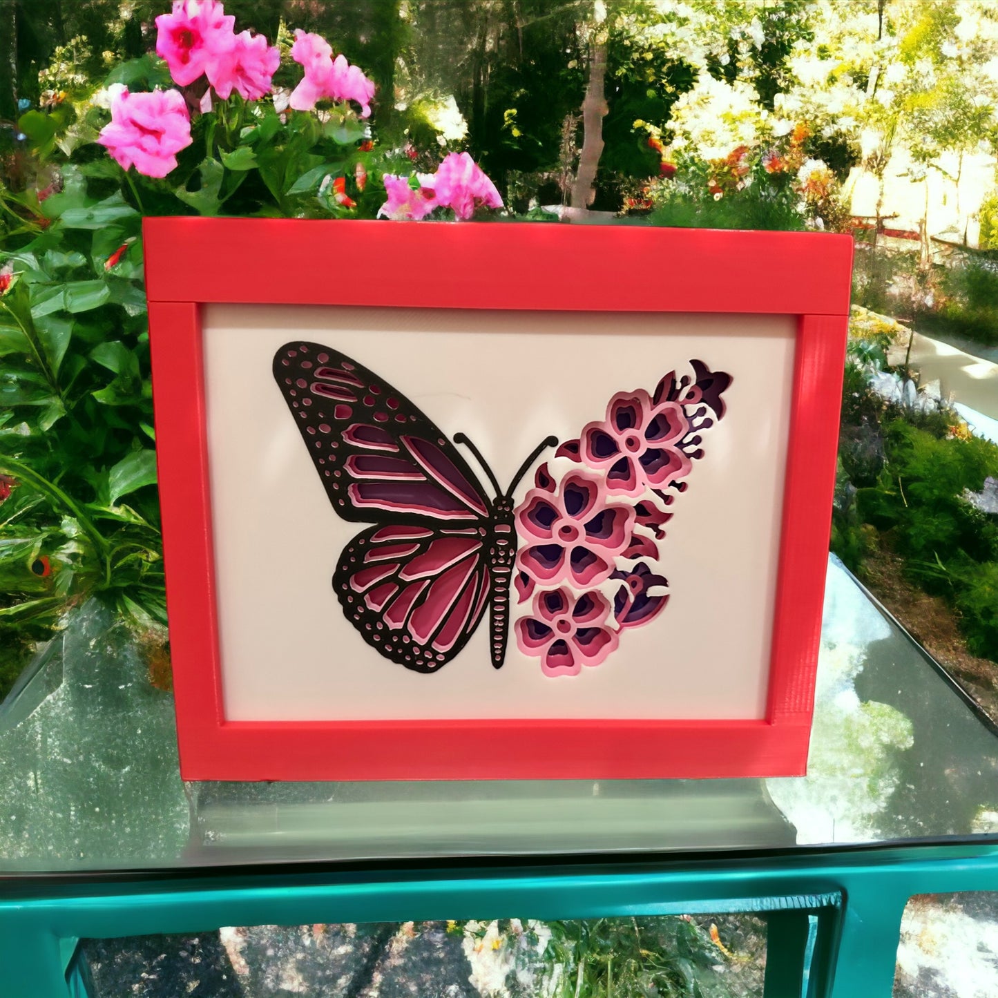 Butterfly Shadowbox (wall mountable)