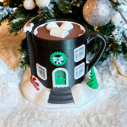 Fairy House - Christmas Hot Chocolate Mug with Tea Light
