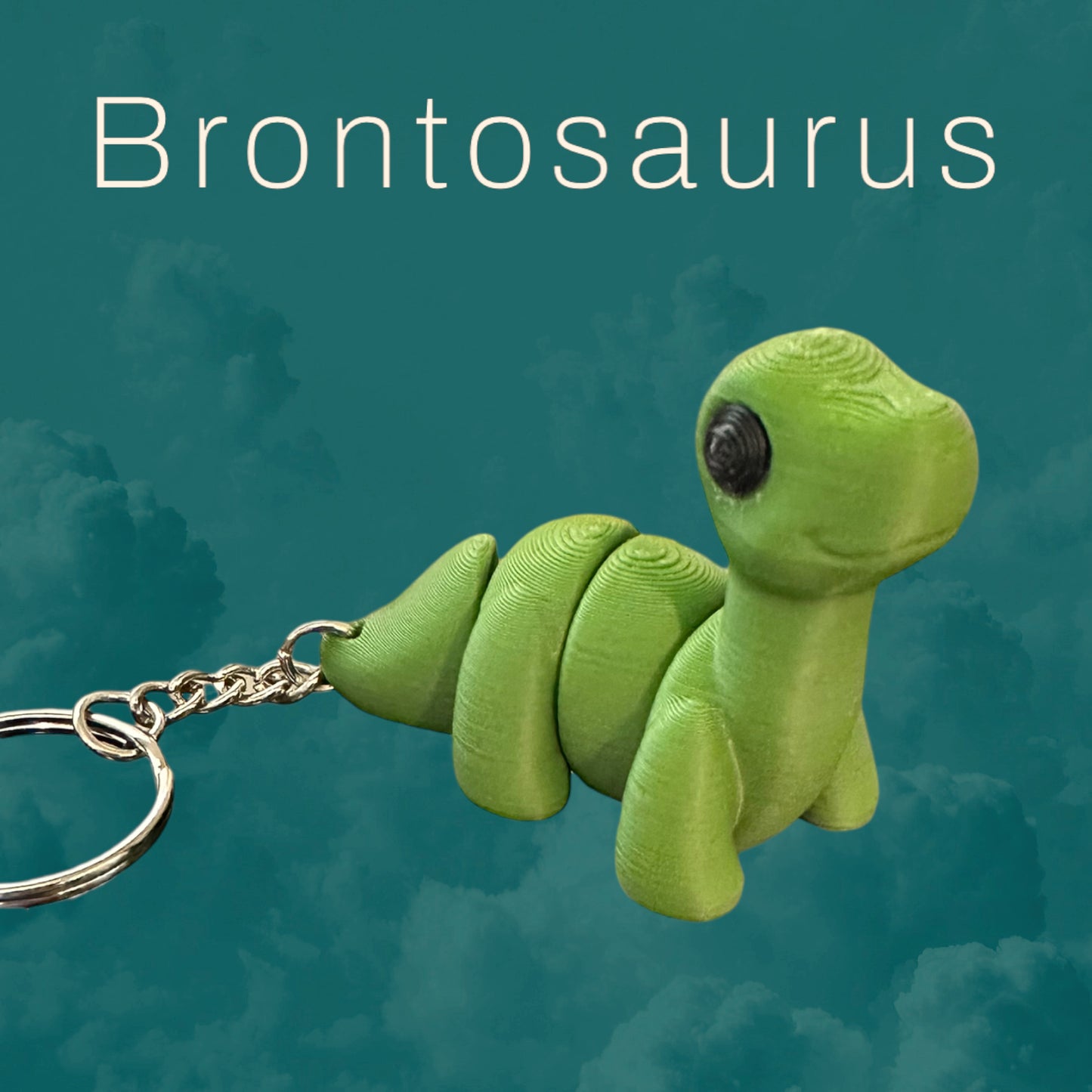 Brontosaurus Keychain